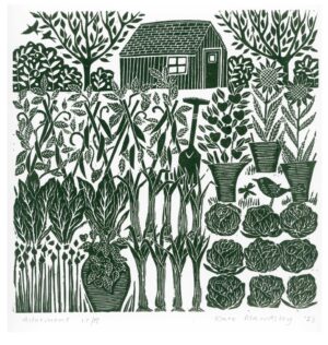 Allotment Lino Print 2023